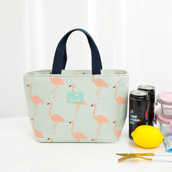 1 PCS чанта за обяд за жени забавни анимационни детски bento Fresh хладилни чанти flamingo термална закуска кутия за храна преносим пикник пътуване