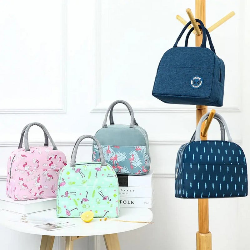 Kaasaskantav söögikott veekindel isoleeritud lõuendist jahutuskott Termotoidu pikniku lõunakotid lastele Koolilõunakott lonchera