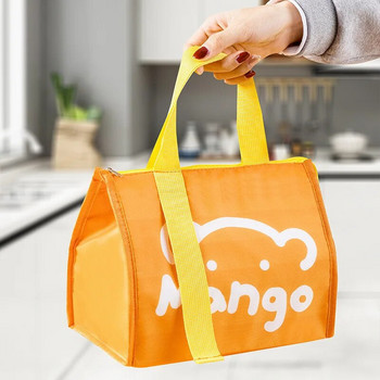 Анимационни преносими термични чанти за обяд за жени Съхранение на храна Водоустойчиви чанти Пътна чанта за пикник Изолиран охладител Bento чанта