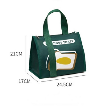 Анимационни преносими термични чанти за обяд за жени Съхранение на храна Водоустойчиви чанти Пътна чанта за пикник Изолиран охладител Bento чанта