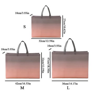 Пазарска чанта от нетъкан текстил Чанта за хранителни стоки Градиентна сгъваема чанта Пазарска чанта Еко чанта Чанта за вкъщи Водоустойчива чанта за многократна употреба