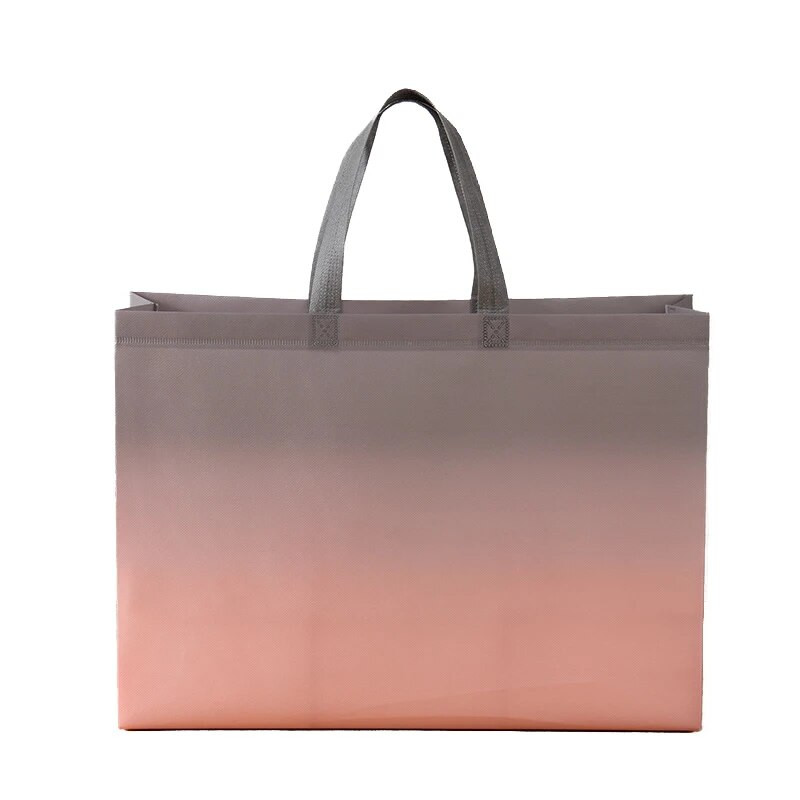 Neausta auduma iepirkumu soma Pārtikas soma Gradienta saliekamā soma iepirkumu maisiņš Eko soma līdzi ņemama soma Ūdensizturīga uzglabāšana atkārtoti lietojama