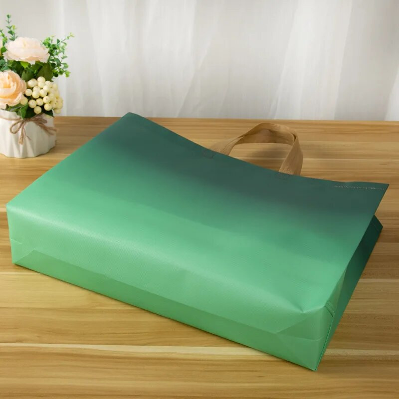 Neausta auduma iepirkumu soma Pārtikas soma Gradienta saliekamā soma iepirkumu maisiņš Eko soma līdzi ņemama soma Ūdensizturīga uzglabāšana atkārtoti lietojama