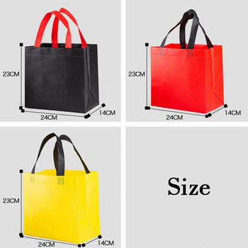 Casual πτυσσόμενη τσάντα αγορών Επαναχρησιμοποιήσιμη Eco Unisex υφασμάτινη μη υφασμένη υφασμάτινη τσάντα ώμου Pure Color Tote Τσάντες παντοπωλείου