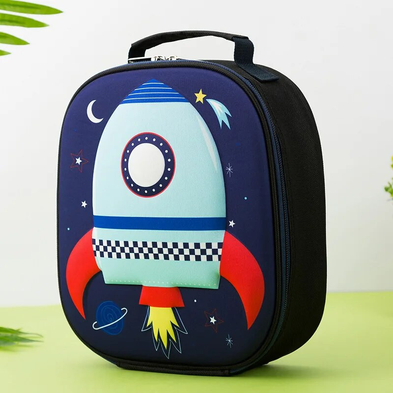 Παιδική τσάντα μεσημεριανού κινουμένων σχεδίων Φορητό θερμομονωμένο κουτί μεσημεριανού γεύματος Προμήθειες για πικνίκ Τσάντες Μπουκάλι γάλα για κορίτσια Τσάντα συντήρησης για αγόρια