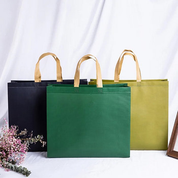 Μη υφαντό ύφασμα επαναχρησιμοποιούμενες ριγέ τσάντες αγορών Μεγάλη αναδιπλούμενη τσάντα αποθήκευσης ρούχων παντοπωλείου Τσάντα ταξιδιού, φιλική προς το περιβάλλον