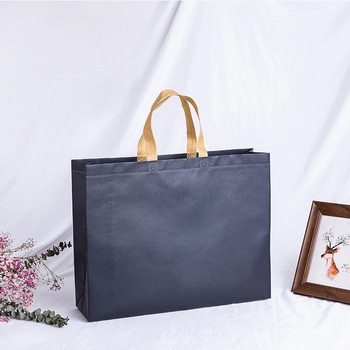 Пазарски чанти на райе за многократна употреба от нетъкан текстил Голяма сгъваема чанта за съхранение на дрехи за хранителни стоки Пътна екологична чанта
