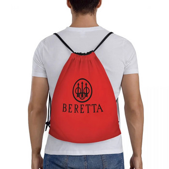 Раница с шнурове Beretta Спортна чанта за фитнес за мъже Дамска военна оръжие Подаръчна чанта за пазаруване