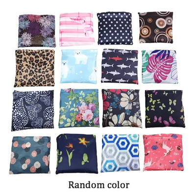 Najlonska sklopiva reciklirana torba za kupnju Ekološki prihvatljiva ženska torba za višekratnu kupnju Cvjetni džep s voćem i povrćem za namirnice