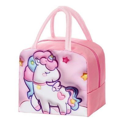Чанта за обяд Детска ръчна изолирана чанта Bento Сладка анимационна студентска чанта Lunchbox
