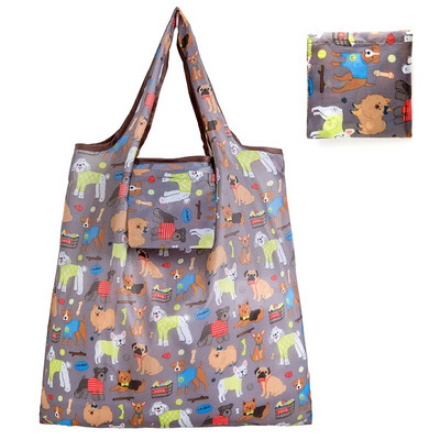 Oxfordi kokkupandav taaskasutustarvete ostukott Ökosõbralik naiste korduvkasutatav kandekott Lille-puuvilja-köögivilja toidupoe tasku