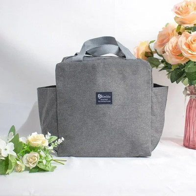 Lielas ietilpības aukstuma soma ūdensizturīgs Oksfordas pārnēsājams rāvējslēdzējs alumīnija folijas pusdienu soma izolēta saldētavas soma kempinga piknika soma