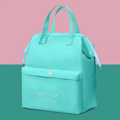 Lielas ietilpības sieviešu pusdienu somas, ūdensnecaurlaidīgas, izolētas plecu somas, kas paredzētas pusdienu kastēm piknikam, pārnēsājamas svaigas aukstuma somas 2023
