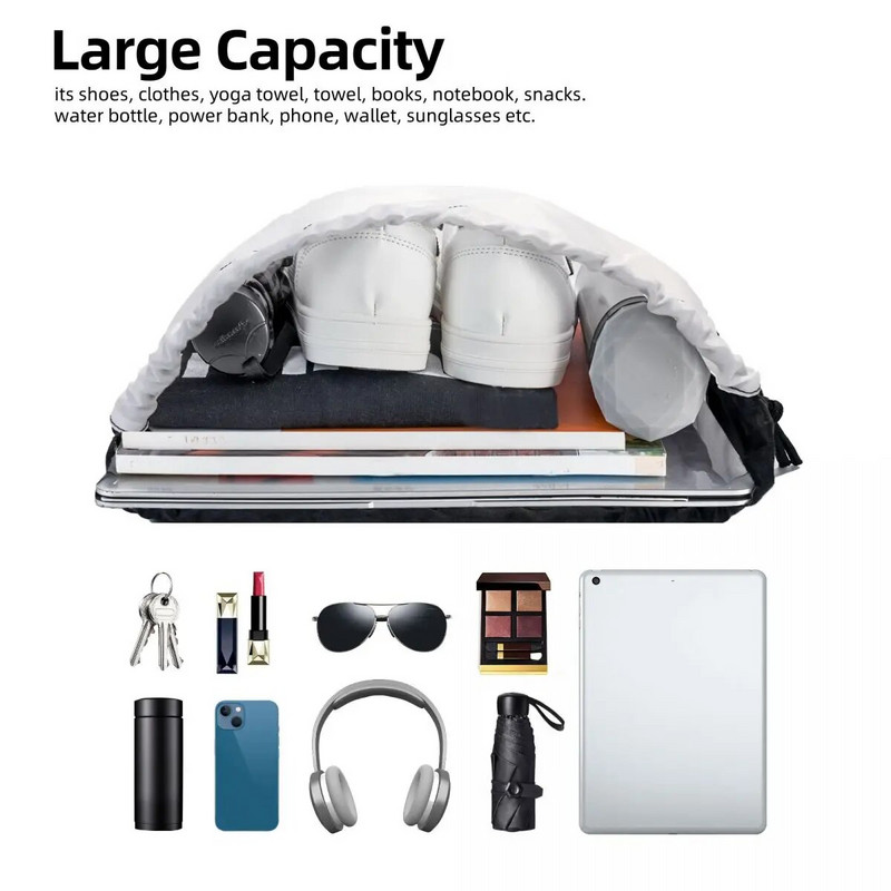 Μπλε μαρμάρινο σακίδιο πλάτης Γυναικείο Αθλητικό Σακίδιο Γυμναστηρίου Πτυσσόμενο Τσάντα προπόνησης