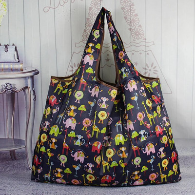 Moodne kokkupandav ostukott veekindel ühe õlaga kaasaskantav paksendav kaasaskantav toidukott roheline supermarketi hoiukott