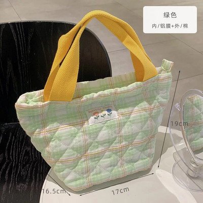 Pleds pusdienu soma sievietēm, liela ietilpība, aukliņa pusdienu kaste, kaste pārtikas maisiņi biroja darbiniekam, pārnēsājams, izolēts pārtikas uzglabāšanas maisiņš