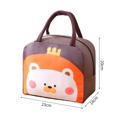 Φορητό Cartoon Cooler Bag Κουτί μεσημεριανού πακέτου πάγου για γυναίκες Παιδιά Παιδιά Μονωμένη τσάντα μεσημεριανού γεύματος Kawaii Cute tote Food Τσάντες πικνίκ