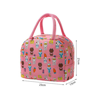 Φορητό Cartoon Cooler Bag Κουτί μεσημεριανού πακέτου πάγου για γυναίκες Παιδιά Παιδιά Μονωμένη τσάντα μεσημεριανού γεύματος Kawaii Cute tote Food Τσάντες πικνίκ