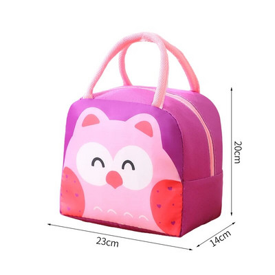 Φορητό Cartoon Cooler Bag Κουτί μεσημεριανού πακέτου πάγου για γυναίκες Παιδιά Παιδιά Μονωμένη τσάντα μεσημεριανού γεύματος Kawaii Cute tote Food Τσάντες πικνίκ