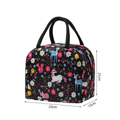 Φορητό Cartoon Cooler Bag Κουτί μεσημεριανού πακέτου πάγου για γυναίκες Παιδιά Παιδιά Μονωμένη τσάντα μεσημεριανού γεύματος Kawaii Cute tote Food Τσάντες πικνίκ