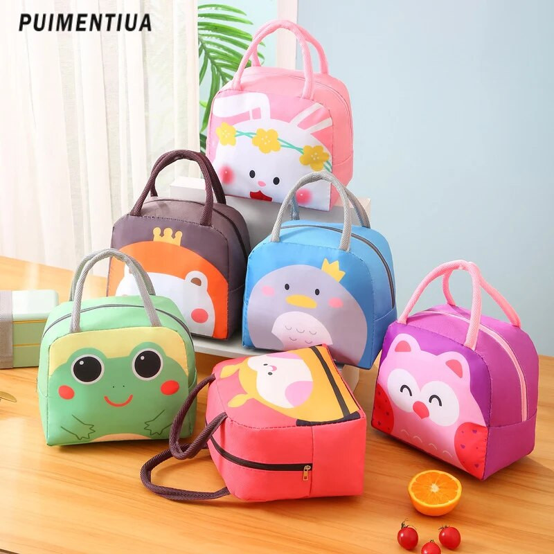 Φορητό Cartoon Cooler Bag Κουτί μεσημεριανού πακέτου πάγου για γυναίκες Παιδιά Παιδιά Μονωμένη τσάντα μεσημεριανού γεύματος Kawaii Cute tote Food Τσάντες πικνίκ