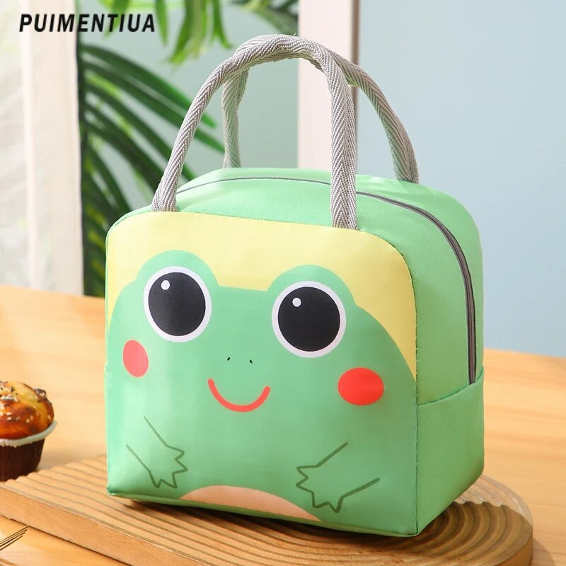 Φορητό Cartoon Cooler Bag Κουτί μεσημεριανού πακέτου πάγου για γυναίκες Παιδιά Παιδιά Μονωμένη τσάντα μεσημεριανού γεύματος Kawaii Cute tote Food Τσάντες πικνίκ