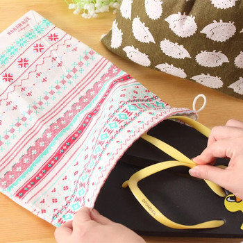 Дамска пазарска чанта за многократна употреба Унисекс сгъваеми чанти за хранителни стоки от памучен плат Чанта за съхранение с шнурове Чанта за съхранение Пътен пакет Подаръчна чанта за момичета