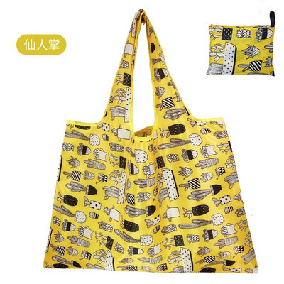 Atkārtoti lietojami pārtikas preču saliekamie iepirkumu maisiņi, liela izmēra augstākās kvalitātes, vieglas noslodzes salokāmi soma ar rokturi Sieviešu plecu soma