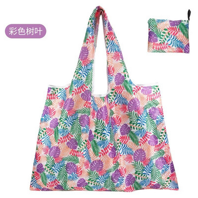 Atkārtoti lietojami pārtikas preču saliekamie iepirkumu maisiņi, liela izmēra augstākās kvalitātes, vieglas noslodzes salokāmi soma ar rokturi Sieviešu plecu soma