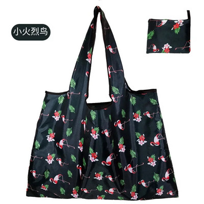 Atkārtoti lietojami pārtikas preču saliekamie iepirkumu maisiņi, liela izmēra augstākās kvalitātes, vieglas noslodzes salokāmi soma ar rokturi Sieviešu plecu soma