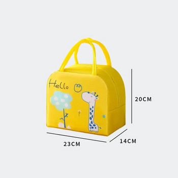 Карикатура Изолирана чанта за обяд за жени Хладилна чанта Термочанта Преносима кутия за обяд Ice Pack Tote Храна Чанта за пикник Чанта за обяд за работа