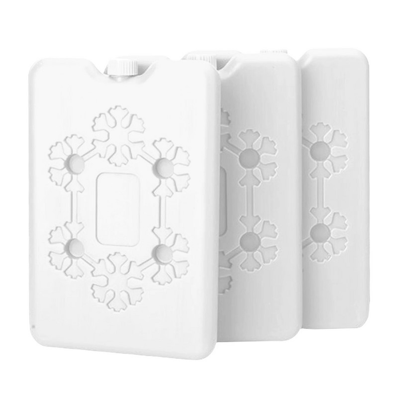 3 gab. Ceļojumu piknika ledus pakas bez smaržas, ilgstošas pusdienu maisiņiem Svaiga pārtika atkārtoti lietojama īpaši plāna automašīnai pārnēsājama gluda virsma