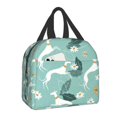 Pielāgotas kurtu vipets vēja suns suņu pusdienu soma sievietēm, siltas, dzesētājas izolētas pusdienu kastes bērniem skolas bērniem