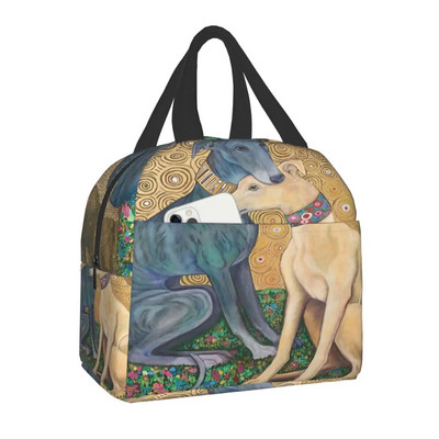 Pielāgotas kurtu vipets vēja suns suņu pusdienu soma sievietēm, siltas, dzesētājas izolētas pusdienu kastes bērniem skolas bērniem