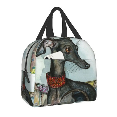 Pielāgotas kurtu vipets vēja suns suņu pusdienu soma sievietēm, siltas, dzesētājas izolētas pusdienu kastes bērniem skolas bērniem