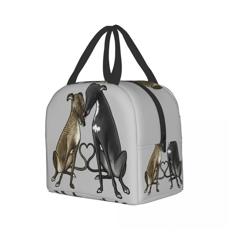 Pielāgotas kurtu vipets vēja suns suņu pusdienu soma sievietēm, siltas, dzesētājas izolētas pusdienu kastes bērniem skolas bērniem