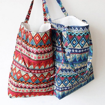 Lady Knitting Bohemian Boho Chic Tote Bag Дамска плетена на една кука вълнена отворена пазарска чанта с горна дръжка 2023 Дамска ежедневна чанта