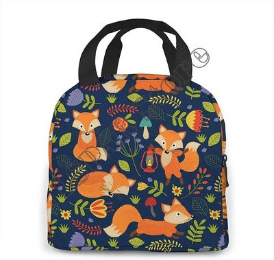Fox torba za ručak za žene, muškarce, izolirana kutija za ručak, periva posuda za ručak, rashladna torba, višekratna kutija za ručak, kutija za uredski rad
