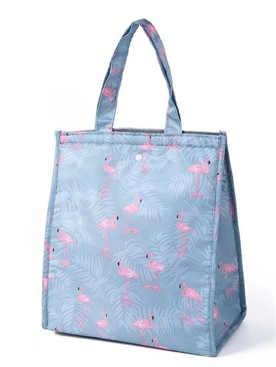 Ūdensizturīgs salokāms rokas pusdienu termiskais maisiņš Alumīnija folijas izolācija Lielas ietilpības uzglabāšanas pusdienu kastes Bento maisiņš