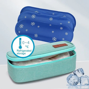 Candy Color Insulin Cooling Bag χωρίς Gel Drug Freezer for Diabetes Thermal Insulated Pill Protector Φορητό Medicla Cooler