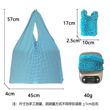 Плисирана чанта Пазарски чанти за многократна употреба Екологична сгъваема ръчна модна магическа разтегателна чанта с голям капацитет