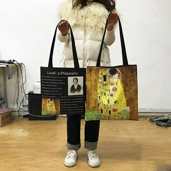 KPOP Корейска чанта за рамо с принт K-Pop Ramen Boba K-Drama Totes Bags Дамска чанта за многократна употреба Harajuku Многократни чанти за пазаруване