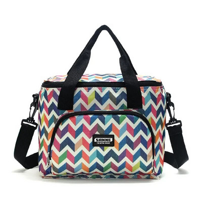 Torba za ručak Prijenosna toplinski izolirana torba za hranu na rame za ručak Veliki hladnjak Torbe za piknik Kutija za žene Muškarci Termo torba