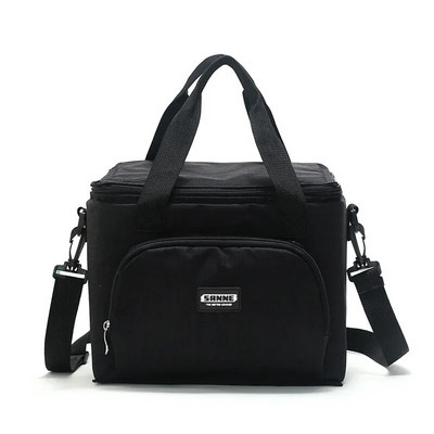 Torba za ručak Prijenosna toplinski izolirana torba za hranu na rame za ručak Veliki hladnjak Torbe za piknik Kutija za žene Muškarci Termo torba