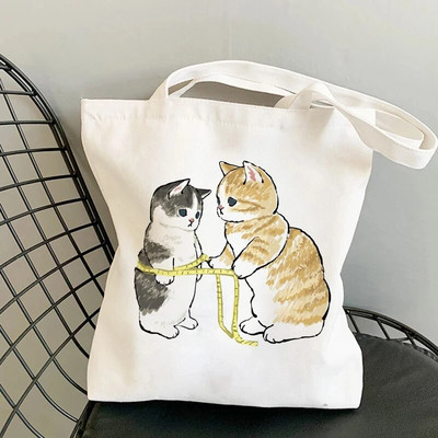 Sieviešu audekla iepirkumu soma Studentu grāmatu soma Sieviešu audekla auduma plecu soma Eko rokassomiņa Atkārtoti lietojamas pārtikas preču veikalu somas