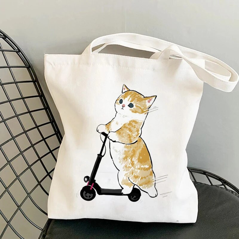 Sieviešu audekla iepirkumu soma Studentu grāmatu soma Sieviešu audekla auduma plecu soma Eko rokassomiņa Atkārtoti lietojamas pārtikas preču veikalu somas