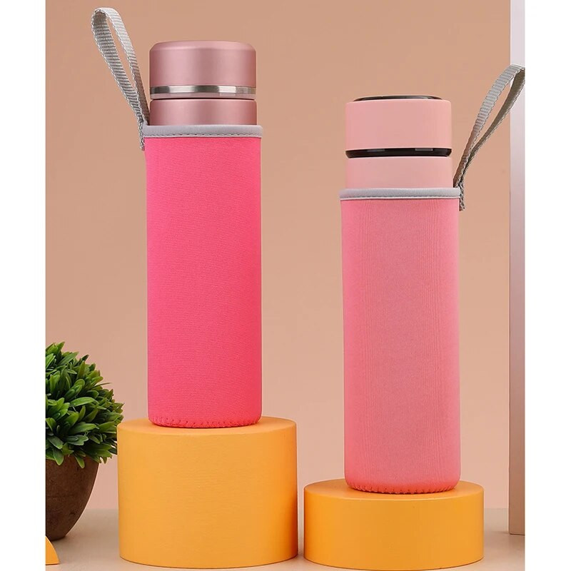 Φιλικό προς το περιβάλλον 420ml 550ml Εύχρηστη τσάντα θήκης για μπουκάλια από νεοπρένιο ιαματικό νερό, φορητή μόνωση αθλητικών κονσερβών Cooler Protector