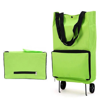 Πτυσσόμενη τσάντα τρόλεϊ καροτσιού αγορών με ρόδες Φορητή πτυσσόμενη επαναχρησιμοποιήσιμη τσάντα λαχανικών Shopper Organizer Grocery Shopper