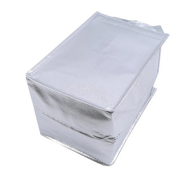 1 бр. Чанти за съхранение на лед от алуминиево фолио Изолирана термочанта за плажна храна Издръжливи кутии за открито Сгъваема чанта за охлаждане Чанта за пикник за обяд