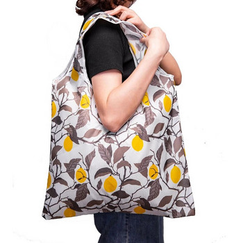 Πτυσσόμενη οικολογική τσάντα για ψώνια με εκτύπωση μόδας Τσάντες χειρός Πτυσσόμενες τσάντες τσάντα μεγάλης χωρητικότητας για ταξίδια παντοπωλείου